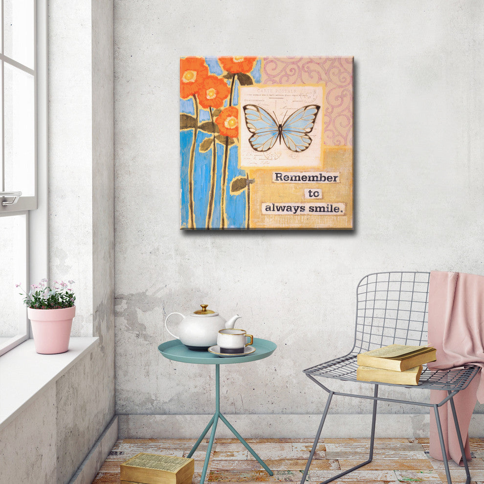 Canvas Art 'Happy Thoughts II' by Hope Hansen, 16"x16"
