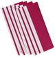 Big And Bold Stripe, Decorative Napkin, Fushia , Set of 4