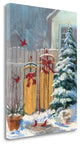 "December Sleds" By Carol Rowan, Giclee Print on Gallery Wrap Canvas