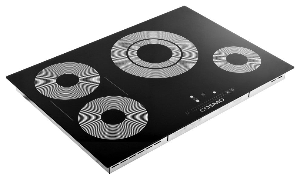 Cosmo 30 in. Electric Ceramic Glass Cooktop with 4 Burners and Touch Controls