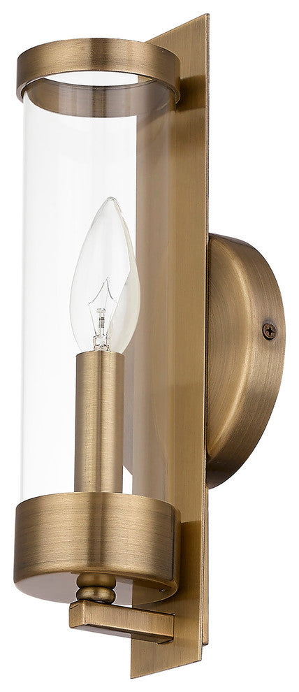 1 Light ADA Wall Sconce, Antique Brass