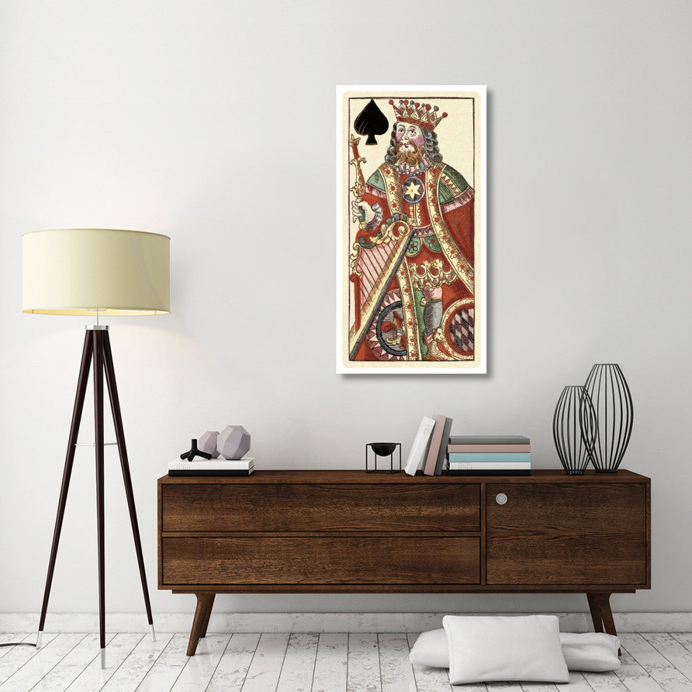 "King of Spades (Bauern Hochzeit Deck)" Paper Art, 26"x50"