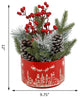 Xmas Mix in 7" Red Cityscape Ceramic