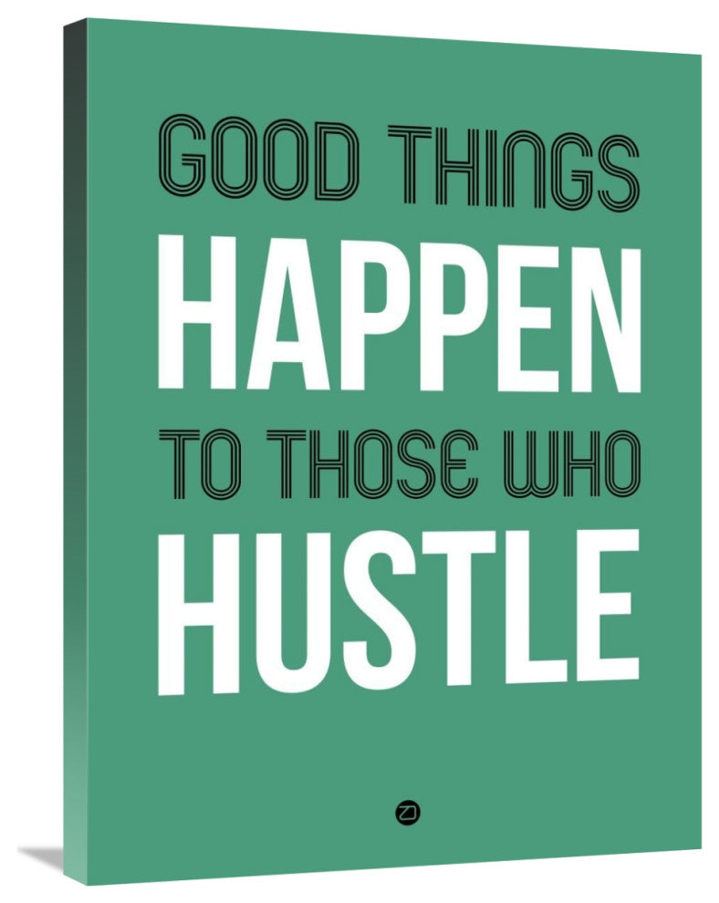 "Good Thing Happen Poster Green" Fine Art Print