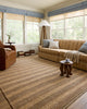 Chris Loves Julia x Loloi Judy Natural / Chocolate 7'-9" x 9'-9" Area Rug