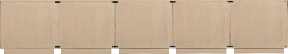 Navona Oak Veneer Sideboards / Buffet, Natural, 5pc
