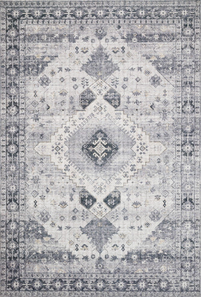 Loloi II Skye Area Rug, Silver/Gray, 8'0"x8'0" Round