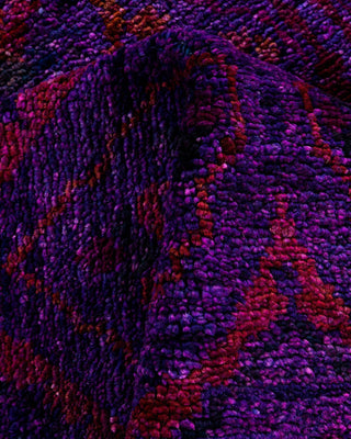 Overdyed, One-of-a-Kind Hand-Knotted Area Rug Purple, 3'10"x5'10"