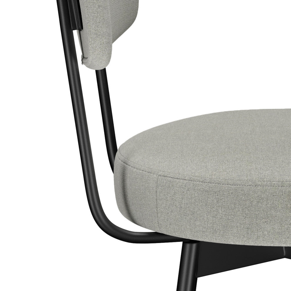 Giselle Swivel Bar Stool, Set of 2, Light Gray