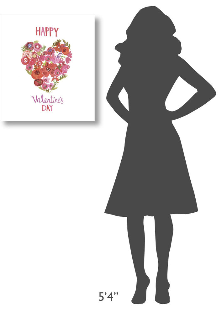 "Valentine Chic II" Digital Paper Print by Farida Zaman, 21"x24"