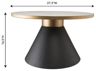 Richard Marble Coffee Table - Black,White