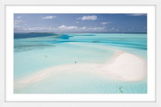 "Clear Blue Sea" Framed Painting Print, 36"x24"