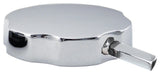 Casper Snap-in Shower Strainer, Powdercoated White, Polished Chrome
