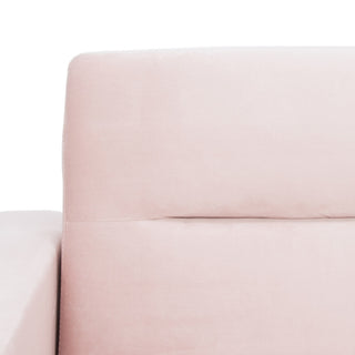 Safavieh Tribeca Foldable Futon Bed, Blush/Brass