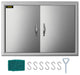 VEVOR Outdoor Kitchen Doors BBQ Kitchen Doors 19x28" Stainless Steel Cabinet