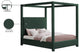 Eden Boucle Fabric Upholstered Bed, Green, King