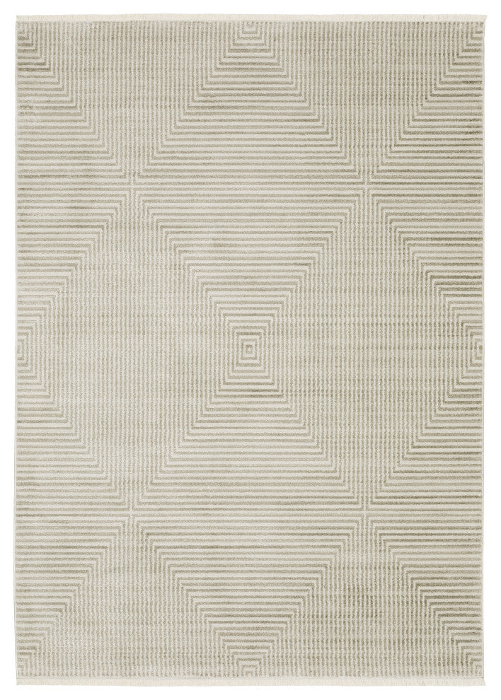 Oriental Weavers Bauer 4150E Geometric Rug, Beige, 6'7"x9'6"