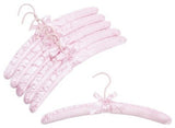 Satin Hangers, Pink, Set of 6