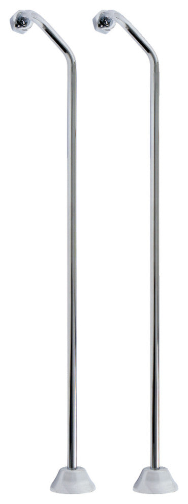 Kingston Brass Double Offset Bath Supply, Polished Chrome