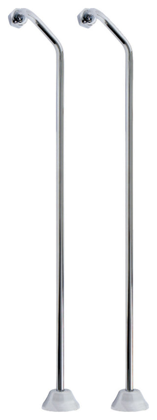 Kingston Brass Double Offset Bath Supply, Polished Chrome