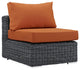Summon 10-Piece Outdoor Patio Sunbrella Sectional Set