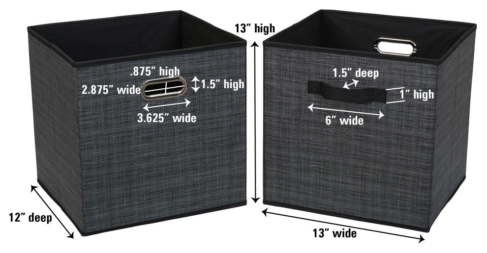 Fabric Storage Bins 2 Piece Set