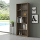Techni Mobili Standard 5-Tier Wooden Bookcase, Walnut
