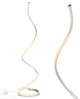 Brightech Allure Floor Lamp for Offices, Dimmable, Silver