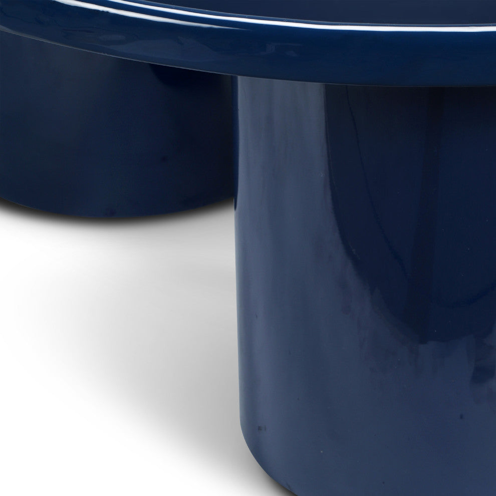 Eclat Sofia Enamel Coffee Table Navy