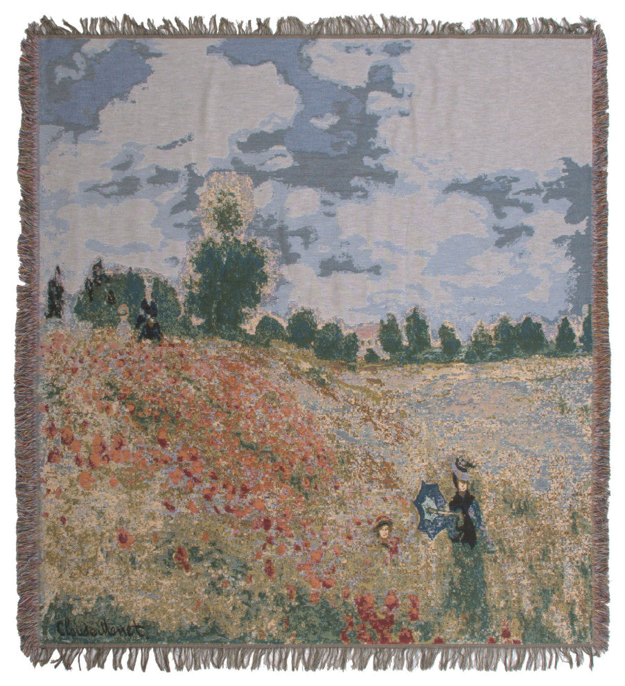 Monet's Coquelicots European Throws