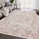 Abani Babylon BYL100C Beige Cream Distressed Medallion Area rug