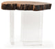 Bahia Pequi and Acrylic Side Table