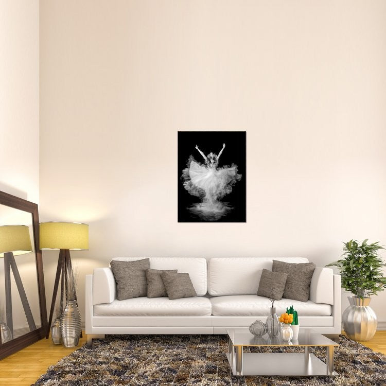 "Powder Burst" Framed Canvas Giclee by Pauline Pentony Ba, 31x41"