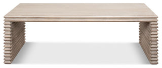 Stacked Cocktail Coffee Table Stone Gray