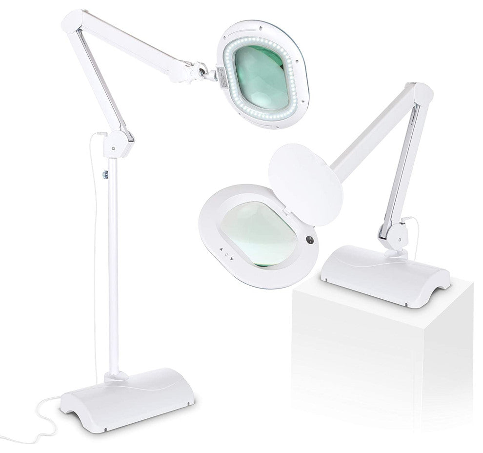 Brightech LightView Pro 2 in 1 XL Magnifying Floor Lamp - Very Bright LED Light