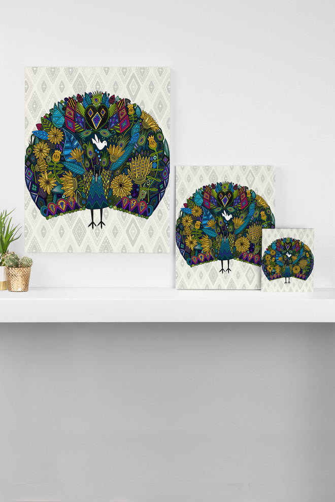 Deny Designs Sharon Turner Peacock Garden Art Canvas