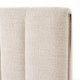 Valhalla Contemporary White Fabric Bed, Eastern King