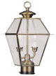 Westover Outdoor Post Head, Antique Brass