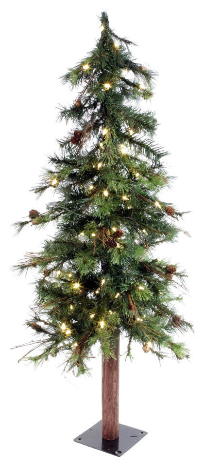 Vickerman A801971Led 7' Mixed Alpine Christmas Tree, Warm White Lights