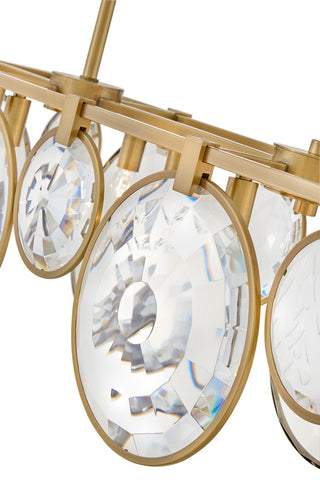 Fredrick Ramond Nala Medium Eight Light Linear, Heritage Brass