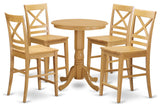 5 Pc Counter Height Pub Set - Dining Table And 4 Kitchen Bar Stool