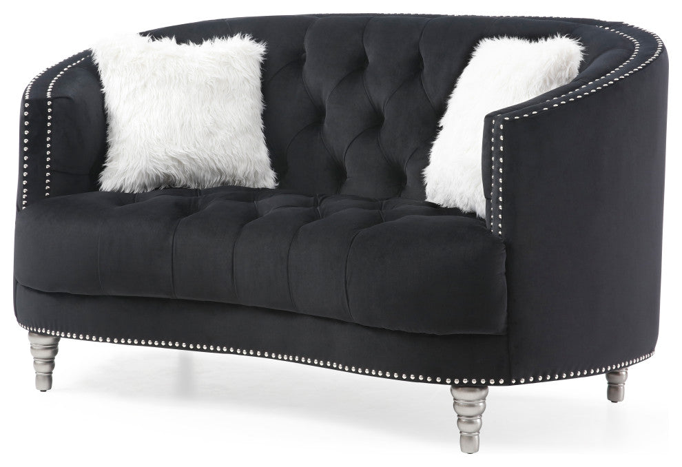 Dania Loveseat, Black