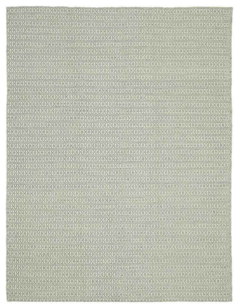 Rug N Carpet - Handmade Modern Design 9' 0'' x 12' 0'' Wool Flatweave Kilim Rug