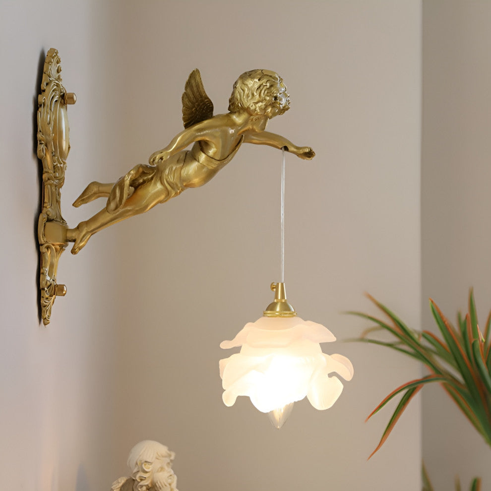 Luxury Wall Lamp in Medieval Style for Living Room, Bedroom, B, Warm Light