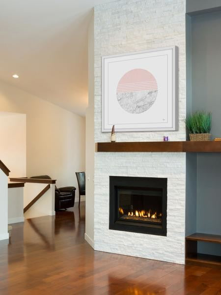 "Ions Effect" Framed Painting Print, 24"x24"