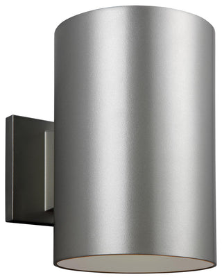 Large LED Wall Lantern, Painted Brushed Nickel