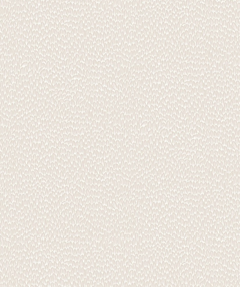 Natural Faux 2, Modern Geometric Stone Wood Rustic Wallpaper, Cream, Sample
