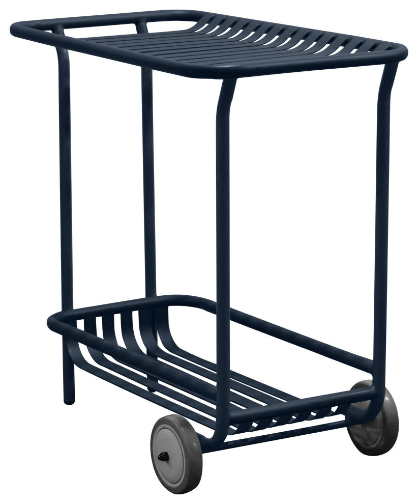 Enid Outdoor Cart, Dark Blue