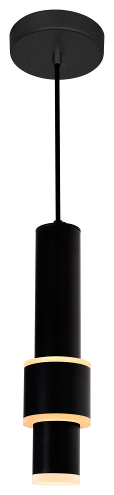 Lena LED Integrated Mini Pendant With Black Finish