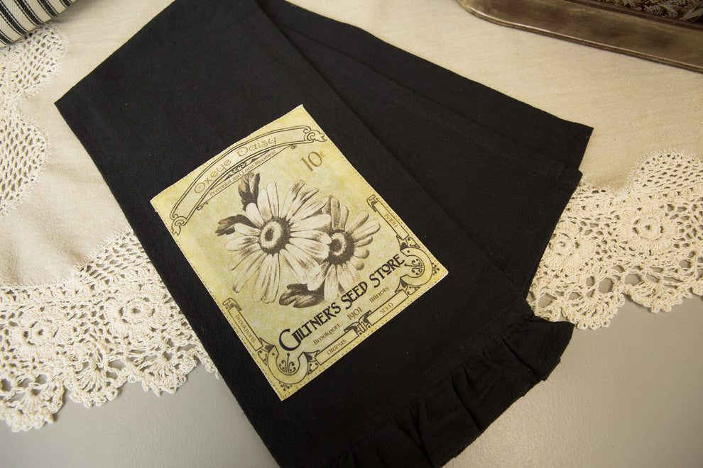 Vintage Garden 18x26 Tea Towel